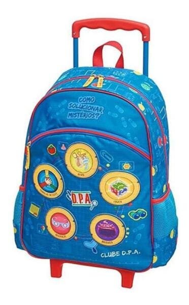 Kit Dpa Infantil Mochila De Rodinha Estojo Duplo Dpa Pacific - 2