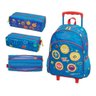 Kit Dpa Infantil Mochila De Rodinha Estojo Duplo Dpa Pacific - 1