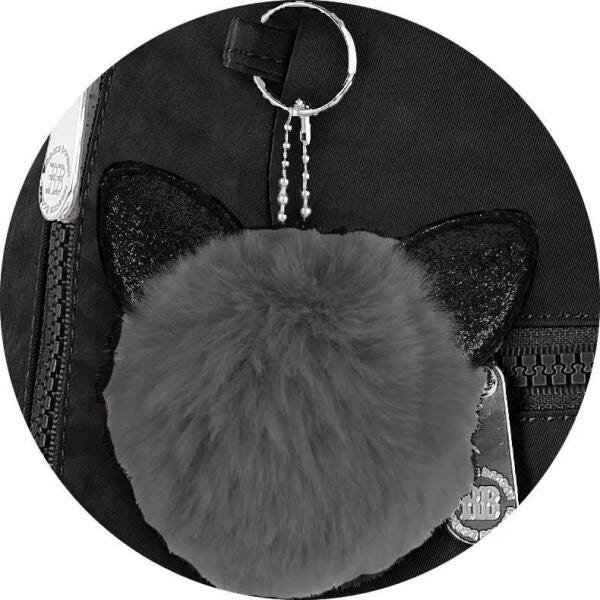 Kit Mochila Rebecca Bonbon Com Estojo Grande RB2061 Preto - 5