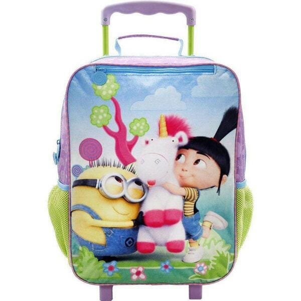 Kit Com Mochila Com Rodas + Lancheira Minions Fluffadelic - 3