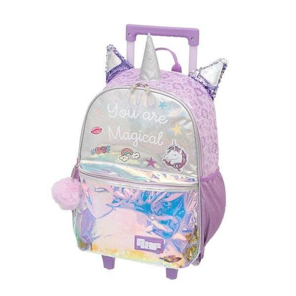 Kit Infantil Mochila De Rodinha + Estojo Pack Me Magical - 2