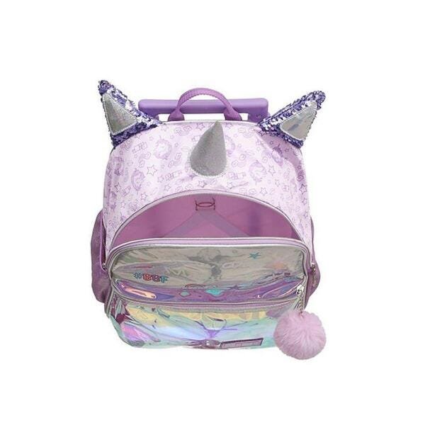 Kit Infantil Mochila De Rodinha + Estojo Pack Me Magical - 5