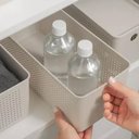 Ver imagem 7 de 2 Cestos Organizadores Multiuso Empilháveis 4,2l Retangular 26x12x13cm com Perfurações Flow