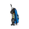 Mochila Escolar Hot Wheels Carro Azul Muscle Lancheira 3d - 6