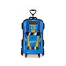 Mochila Escolar Hot Wheels Carro Azul Muscle Lancheira 3d - 3