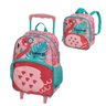 Mochila De Rodinha Pack Me Flamingo com Lancheira - 1