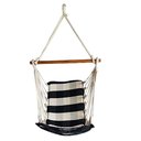 Ver imagem 1 de Cadeira de Balanço Suspensa Rede de Teto Varias Cores: Preto com Branco Xadrez