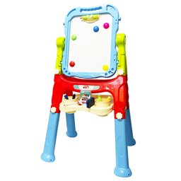 Lousa Magnética Infantil 3 Em 1 Quadro Branco e Negro 48 Pçs - 3