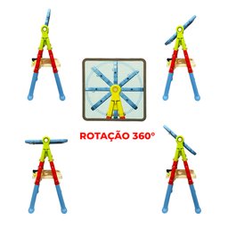 Lousa Magnética Infantil 3 Em 1 Quadro Branco e Negro 48 Pçs - 5