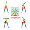 Lousa Magnética Infantil 3 Em 1 Quadro Branco e Negro 48 Pçs - 5