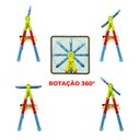 Ver imagem 5 de Lousa Magnética Infantil 3 Em 1 Quadro Branco e Negro 48 Pçs