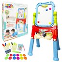 Ver imagem 1 de Lousa Magnética Infantil 3 Em 1 Quadro Branco e Negro 48 Pçs