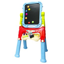 Lousa Magnética Infantil 3 Em 1 Quadro Branco e Negro 48 Pçs - 2