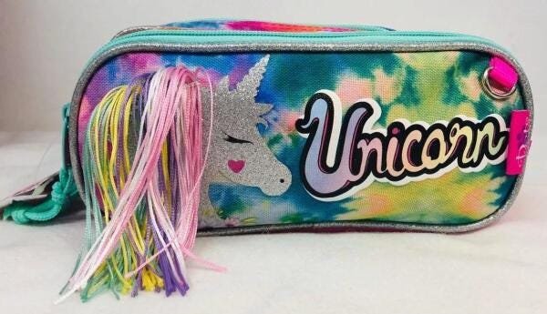 Kit Mochila + Lancheira + Estojo Dupl Unicornio Holografico - 4