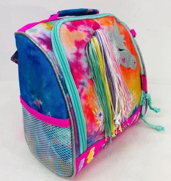 Kit Mochila + Lancheira + Estojo Dupl Unicornio Holografico - 6