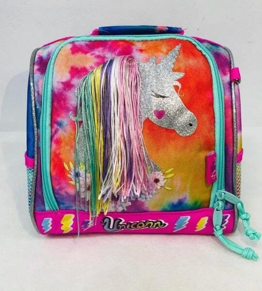 Kit Mochila + Lancheira + Estojo Dupl Unicornio Holografico - 10
