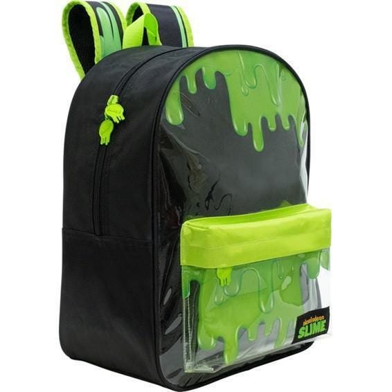 Kit Mochila Slime Preta Nickelodeon + Estojo Rosa - 3