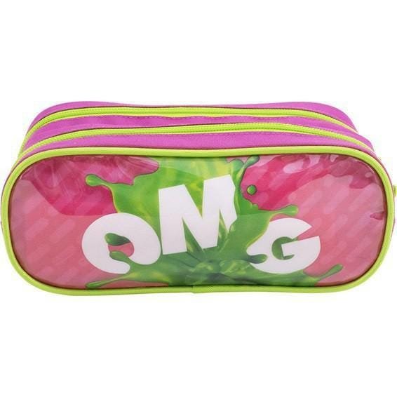 Kit Mochila Slime Preta Nickelodeon + Estojo Rosa - 5