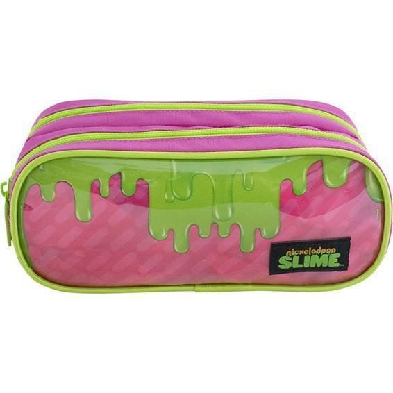 Kit Mochila Slime Preta Nickelodeon + Estojo Rosa - 7