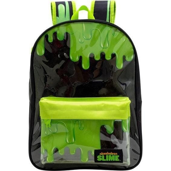 Kit Mochila Slime Preta Nickelodeon + Estojo Rosa - 2