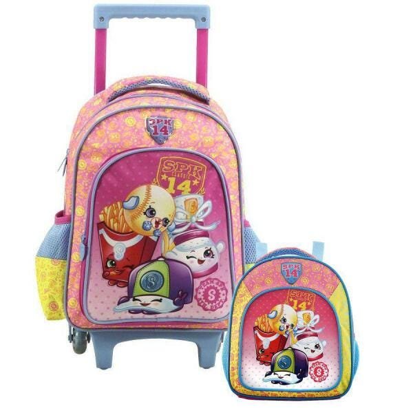 Kit Mochila Com Rodas E Lancheiera Shopkins Spk 6820K2 - 1