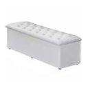Ver imagem 2 de Cabeceira Mais Calçadeira Baú Solteiro Para Cama Box Sofia Branco