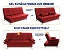 Ver imagem 4 de Sofá Cama Pérsia 3 Lugares Suede Velut - King House