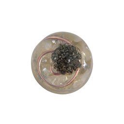 Orgonite Semi-esférico Amarelo com Pirita - Prosperidade - 4