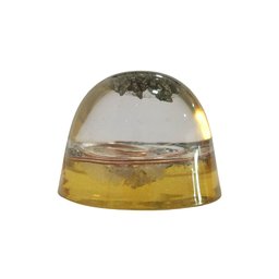 Orgonite Semi-esférico Amarelo com Pirita - Prosperidade - 5