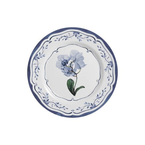 Conjunto com 6 Pratos de Sobremesa Valência Alleanza Cerâmica