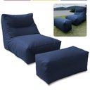 Ver imagem 1 de Puff Espreguiçadeira Poltrona Banco Assento Banqueta Multiuso Decoração Piscina para Área Externa Pu