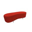 Ver imagem 2 de Puff Decorativo Alana Couro Vermelho