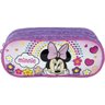 Kit Mochila Minnie Rosa 8942 Costas Lancheira E Estojo Duplo - 8