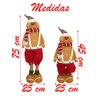 Decoração Boneco Natal Biscoito Ginger Perna Ajustável 75cm - 3