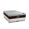 Cama Box King: Colchão Molas SuperPocket Ensacadas Ortobom Sleep King Látex + Base CRC Courano Branc - 1