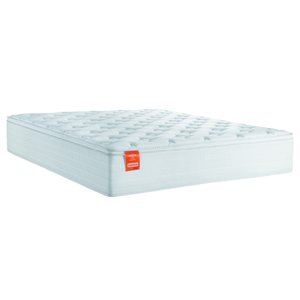 Colchão Casal King Molas Ensacadas Real Pillow Top 193x203x27cm Branco Inducol
