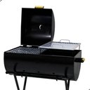 Ver imagem 2 de Churrasqueira Meia Bafo Grande com Carrinho e 2 Grelhas Preto