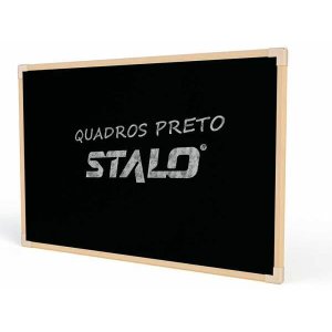 Quadro Lousa Para Escrita Giz Preto Madeira NEO 100X070