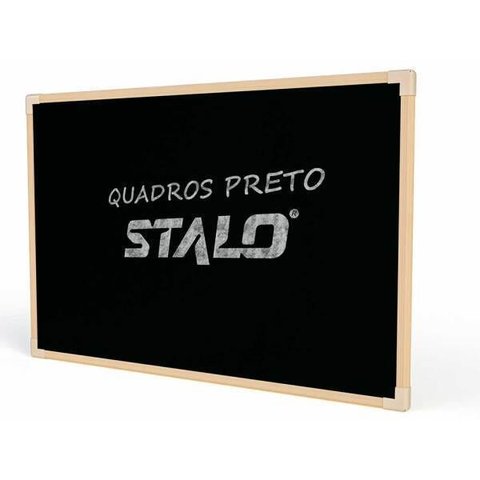 Quadro Lousa Para Escrita Giz Preto Madeira NEO 100X070