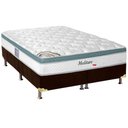 Ver imagem 1 de Cama Box Queen: Colchão Molas Herval Masterpocket Ensacadas Meditare + Base Crc Suede Marrom(