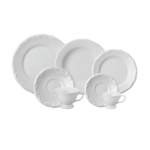Jogo de Jantar 84 Peças Chá Café Pomerode Porcelana Schmidt