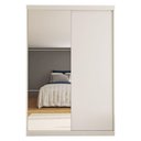 Ver imagem 3 de Guarda Roupa 2 Portas de Correr com Espelho 2 Gavetas Salvador Minastex Branco