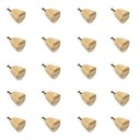 Ver imagem 1 de Kit 20 Puxadores de Madeira Redondos para Móveis Gavetas Armários Modelo Cone