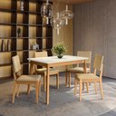 Ver imagem 2 de Conjunto Sala de Jantar Nara Kappesberg em Madeira Maciça com 4 Cadeiras