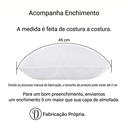 Ver mais imagens de Almofada Redonda Veludo Premium 35cm Decorativa com Zíper e Enchimento - Azul Marinho
