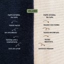 Ver imagem 4 de Almofada Redonda Veludo Premium 35cm Decorativa com Zíper e Enchimento - Azul Marinho