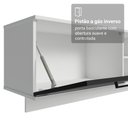 Ver mais imagens de Rack Suspenso para Tv até 80 Polegadas 218 Cm 2 Portas Branco/preto Agata Madesa