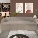 Ver imagem 2 de Sofá 5 Lugares Curvo Sala de Estar Living Lótus D02 Bouclê Bege Escuro 300cm Pb-04 - Lyam Decor