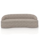 Ver imagem 3 de Sofá 5 Lugares Curvo Sala de Estar Living Lótus D02 Bouclê Bege Escuro 300cm Pb-04 - Lyam Decor