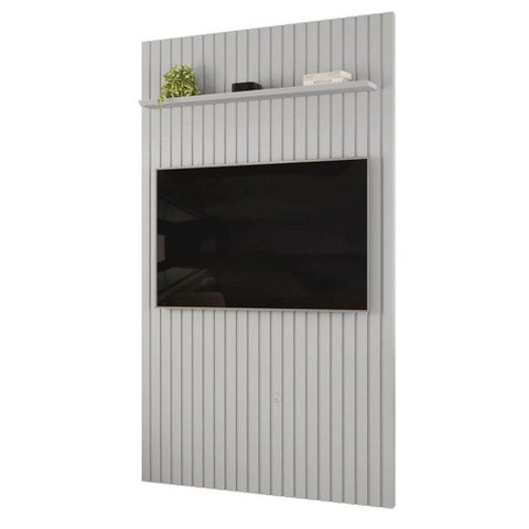 Painel Suspenso para TV Trento 143 Ripado Bali 143cm MDF Amadeirado DJ Móveis